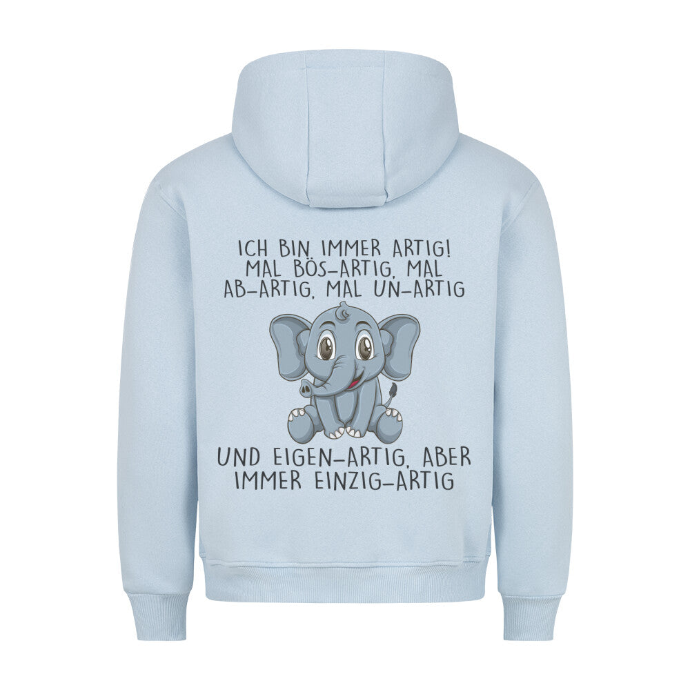 Einzigartig Elefant - Hoodie Unisex Rückendruck
