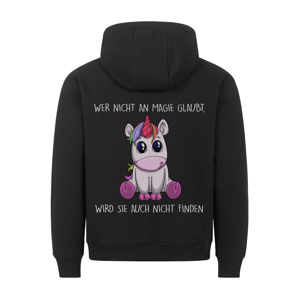 Magie Einhorn - Hoodie Unisex Rückendruck