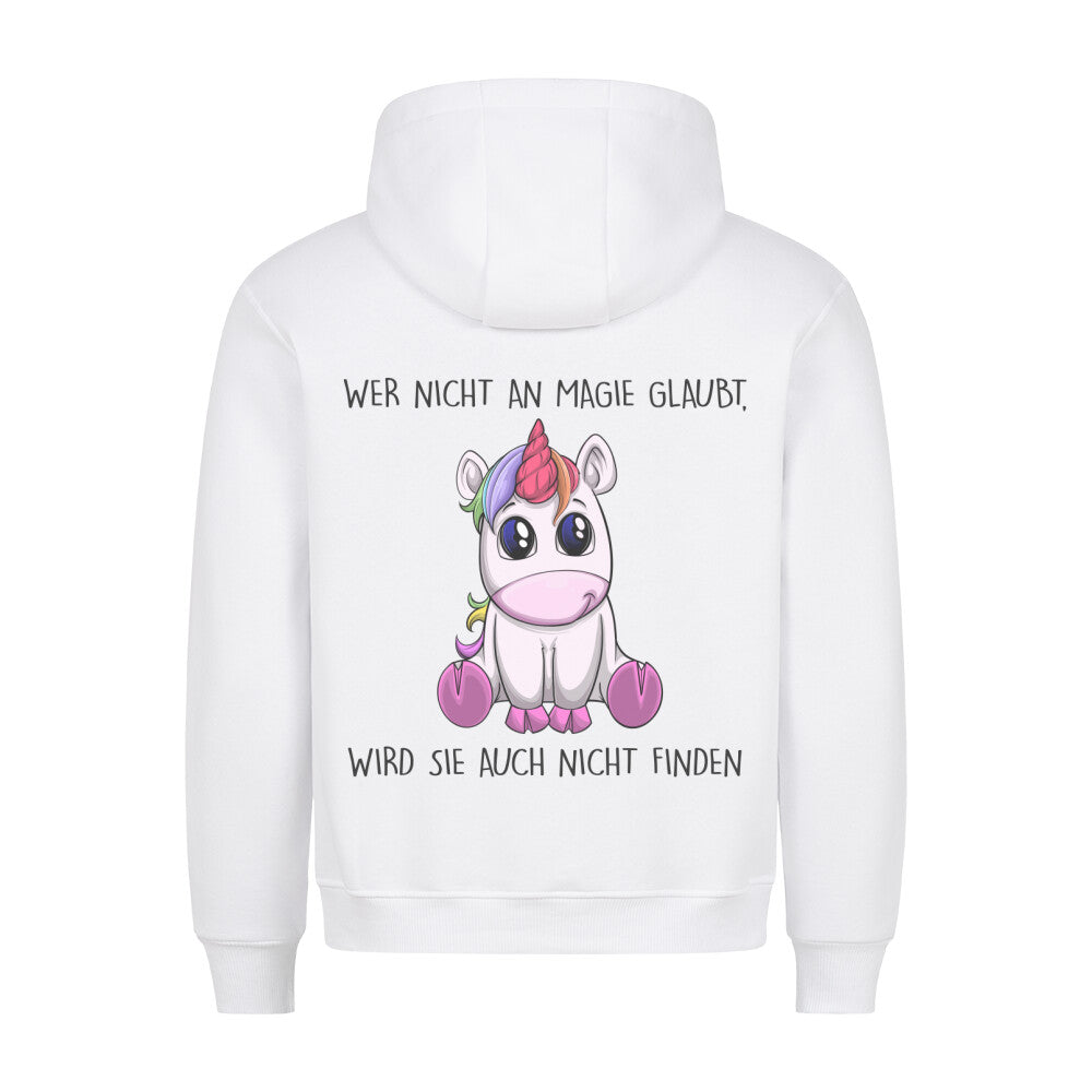 Magie Einhorn - Hoodie Unisex Rückendruck
