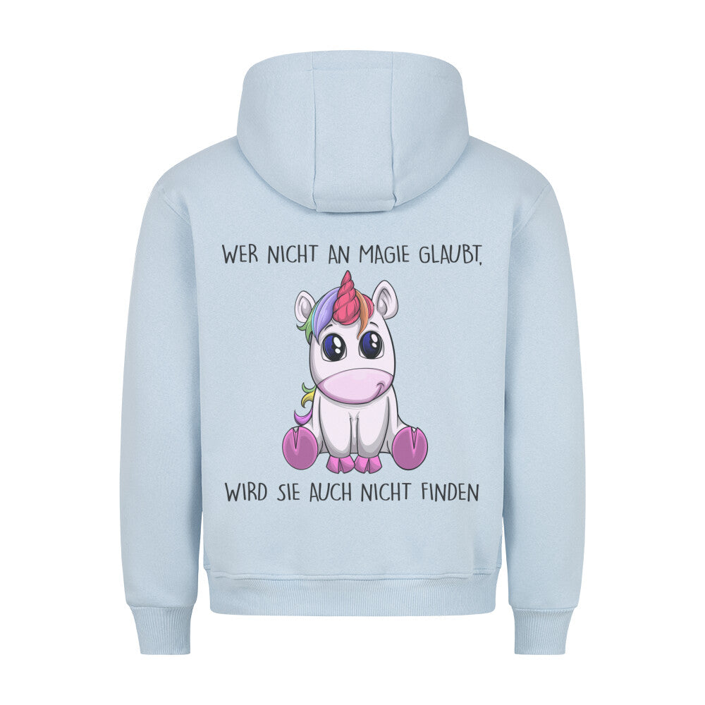 Magie Einhorn - Hoodie Unisex Rückendruck