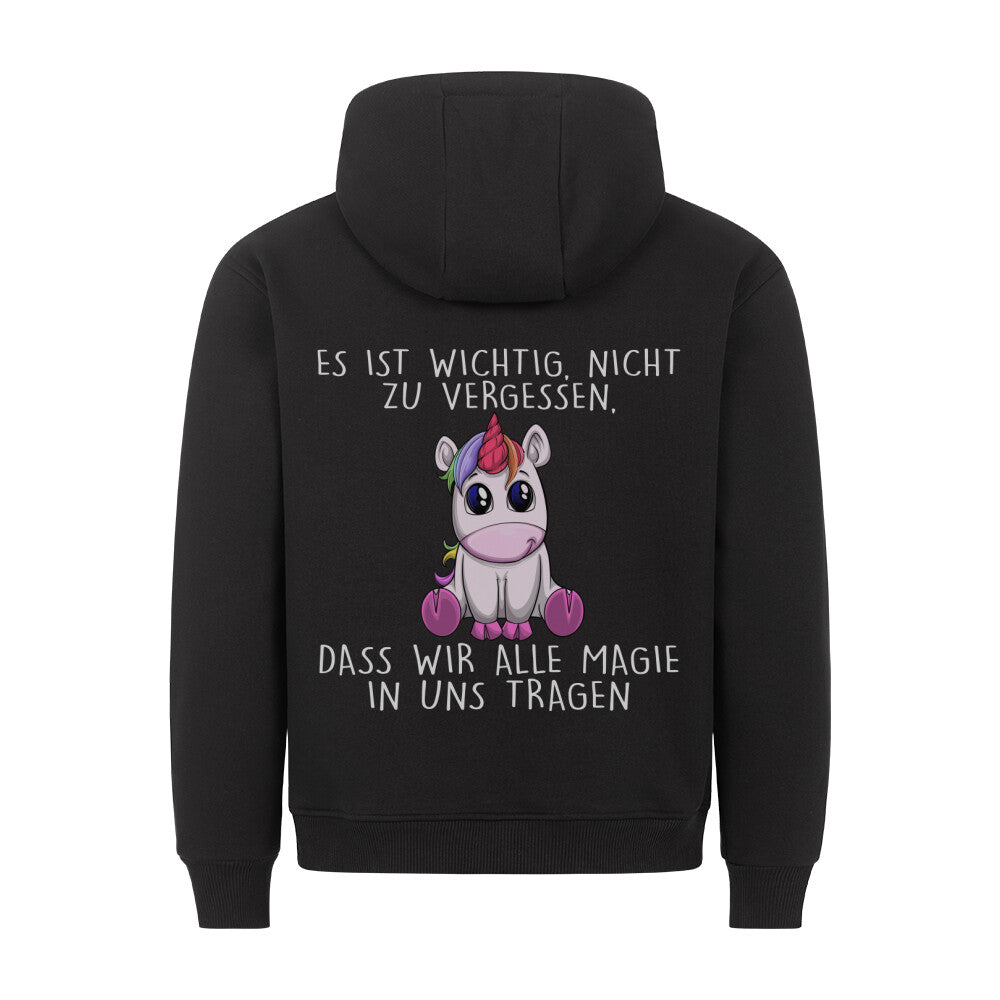 Magisches Einhorn - Hoodie Unisex Rückendruck