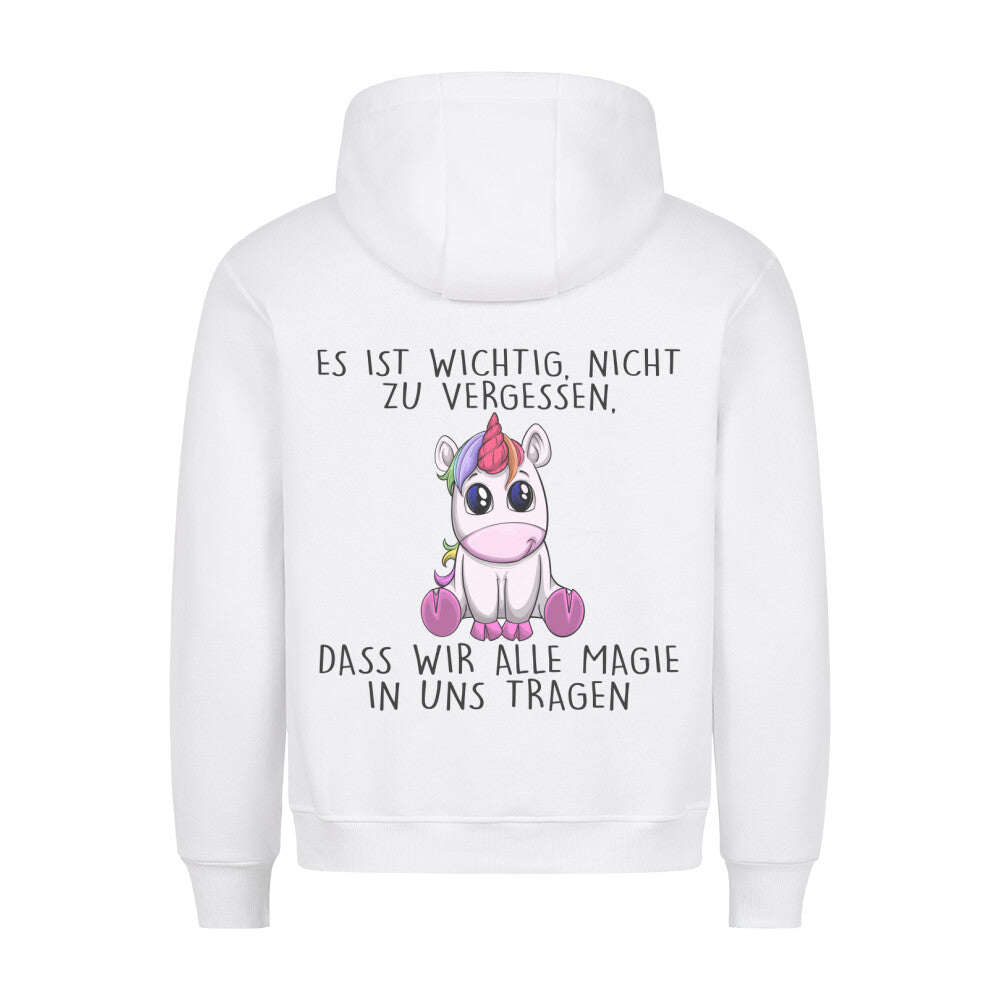 Magisches Einhorn - Hoodie Unisex Rückendruck