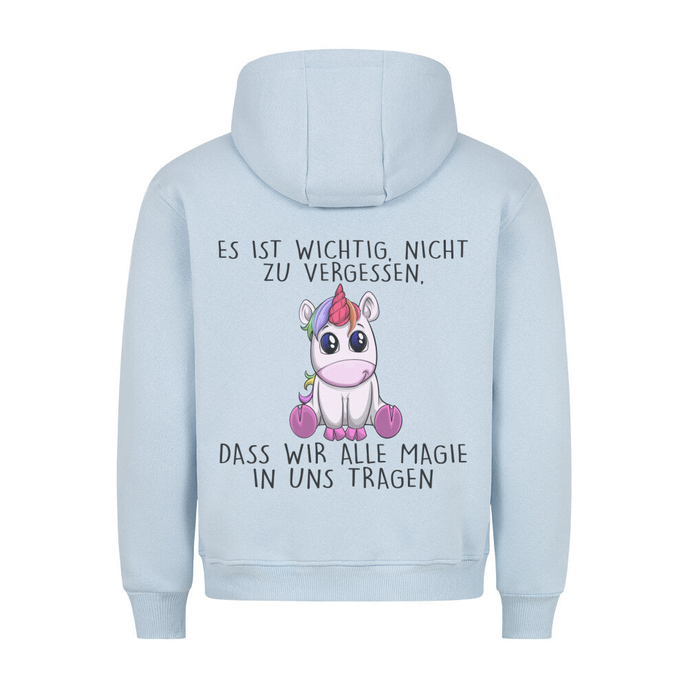Magisches Einhorn - Hoodie Unisex Rückendruck