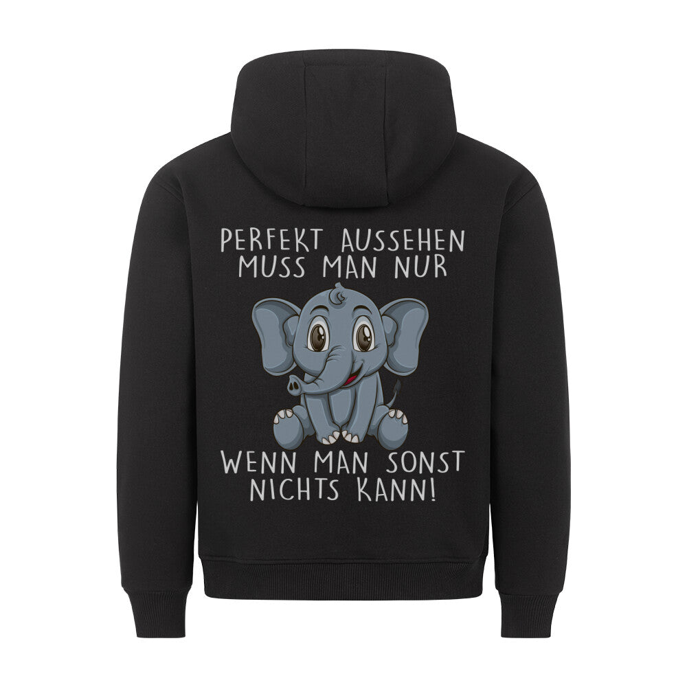 Perfekt Elefant - Hoodie Unisex Rückendruck