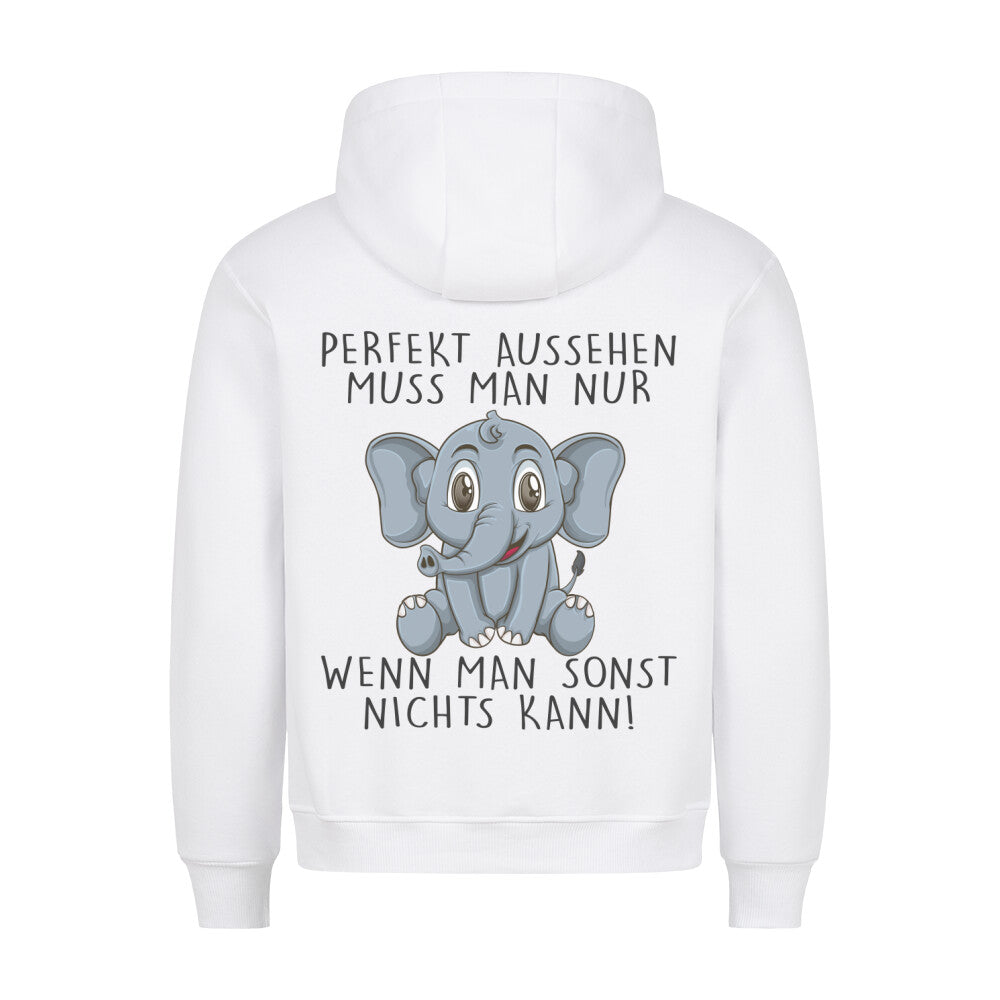 Perfekt Elefant - Hoodie Unisex Rückendruck