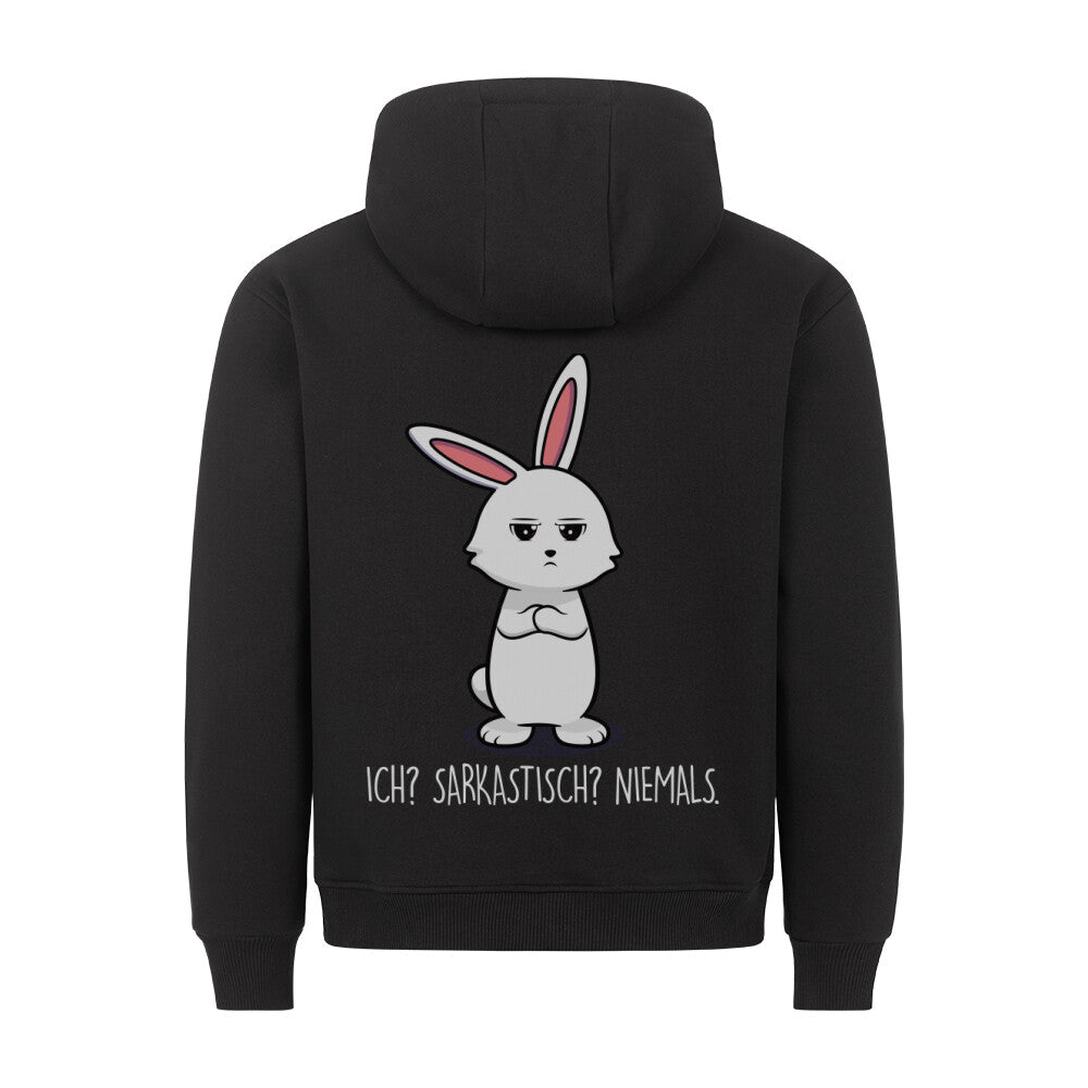 Sarkastisch Bunny - Hoodie Unisex Rückendruck