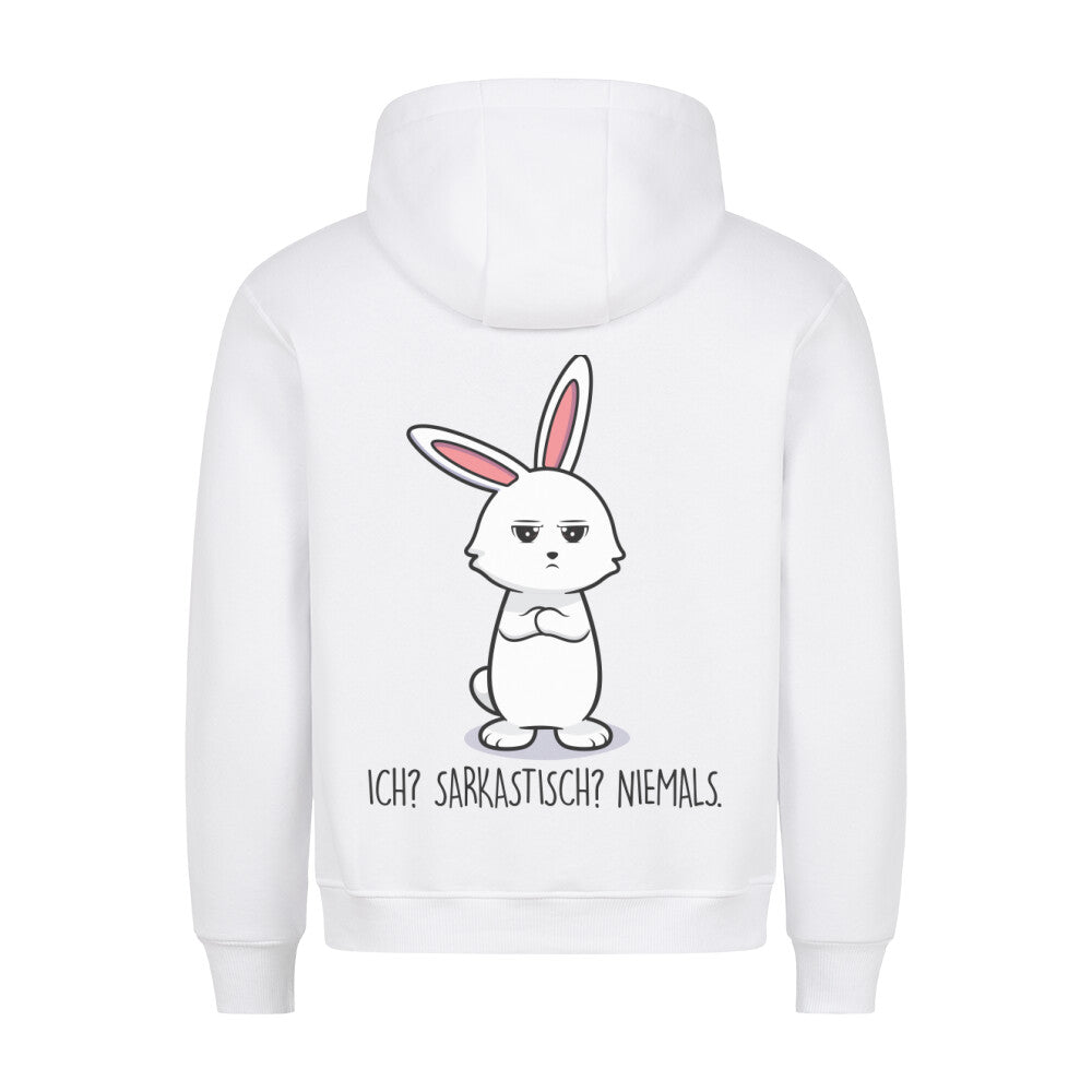 Sarkastisch Bunny - Hoodie Unisex Rückendruck