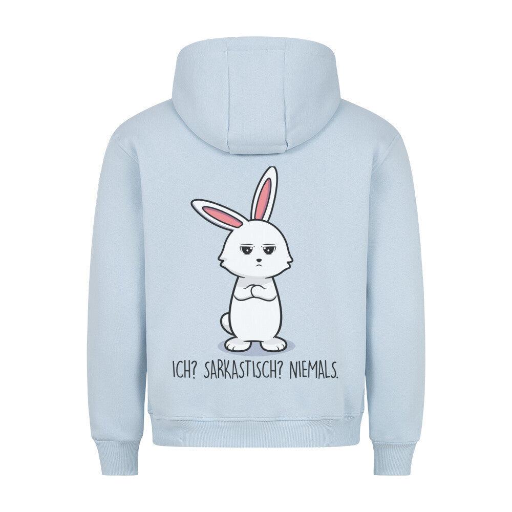 Sarkastisch Bunny - Hoodie Unisex Rückendruck