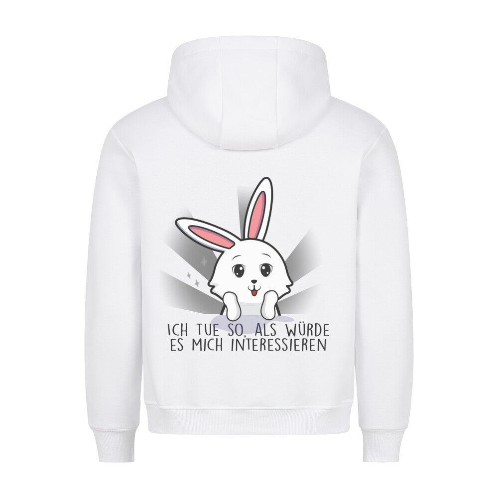 Interessieren Bunny - Hoodie Unisex Rückendruck