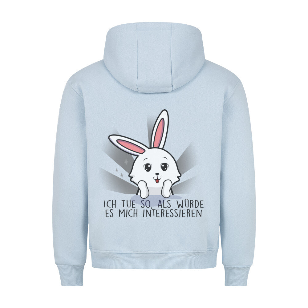Interessieren Bunny - Hoodie Unisex Rückendruck