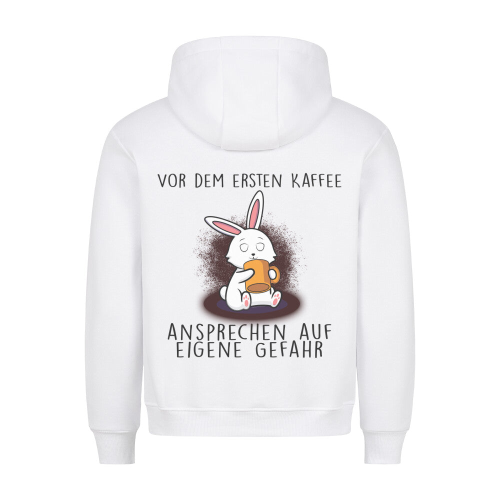 Ansprechen Kaffee Bunny - Hoodie Unisex Rückendruck