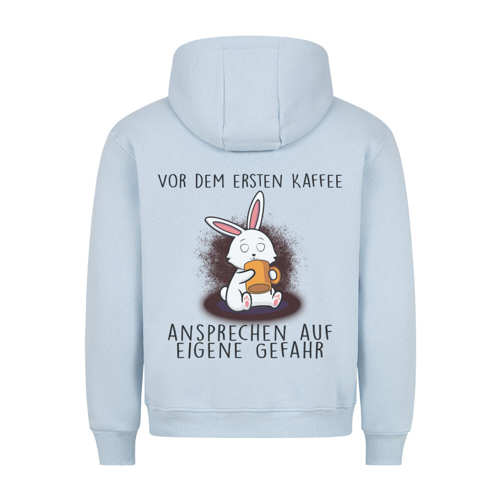 Ansprechen Kaffee Bunny - Hoodie Unisex Rückendruck