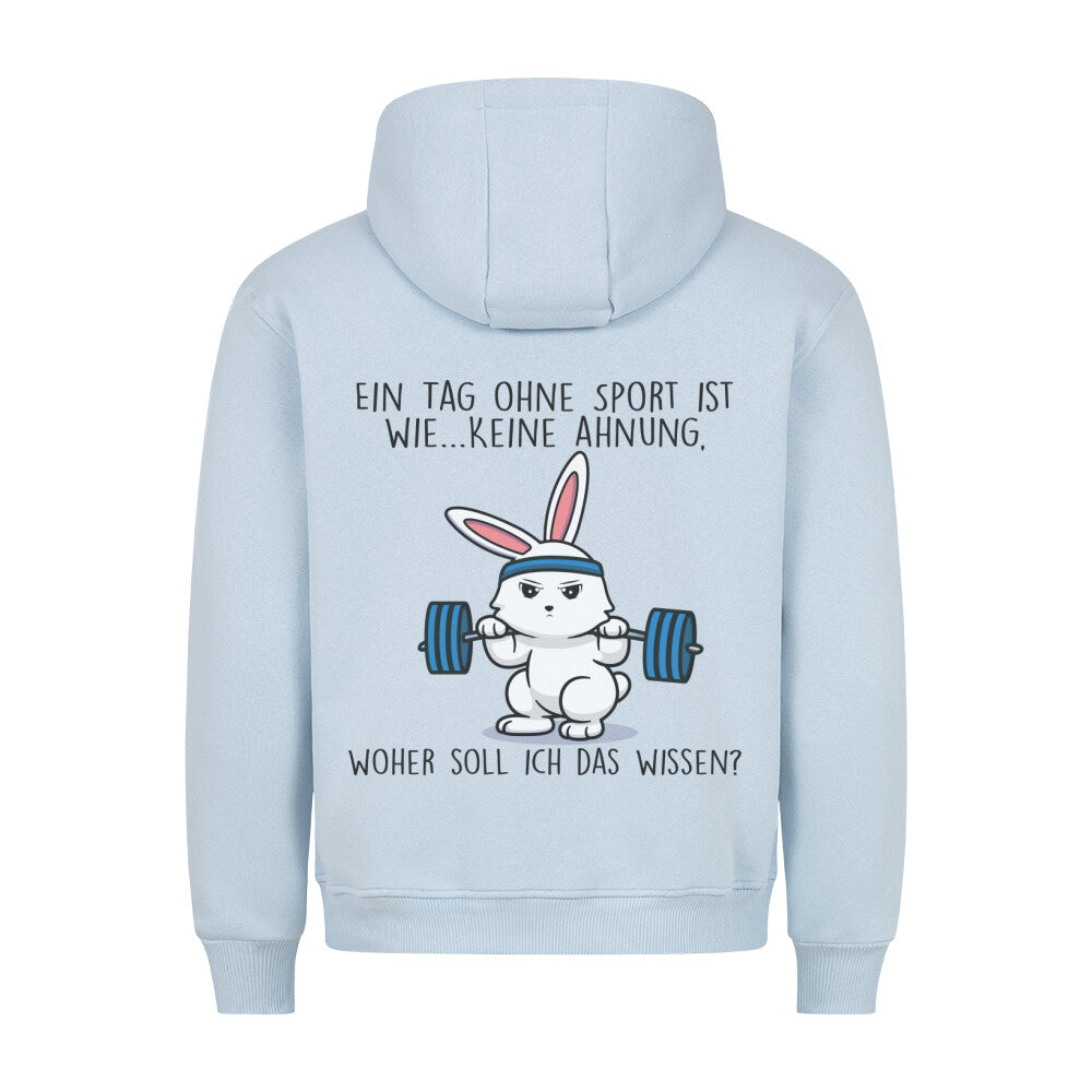 Ohne Sport Bunny - Hoodie Unisex Rückendruck