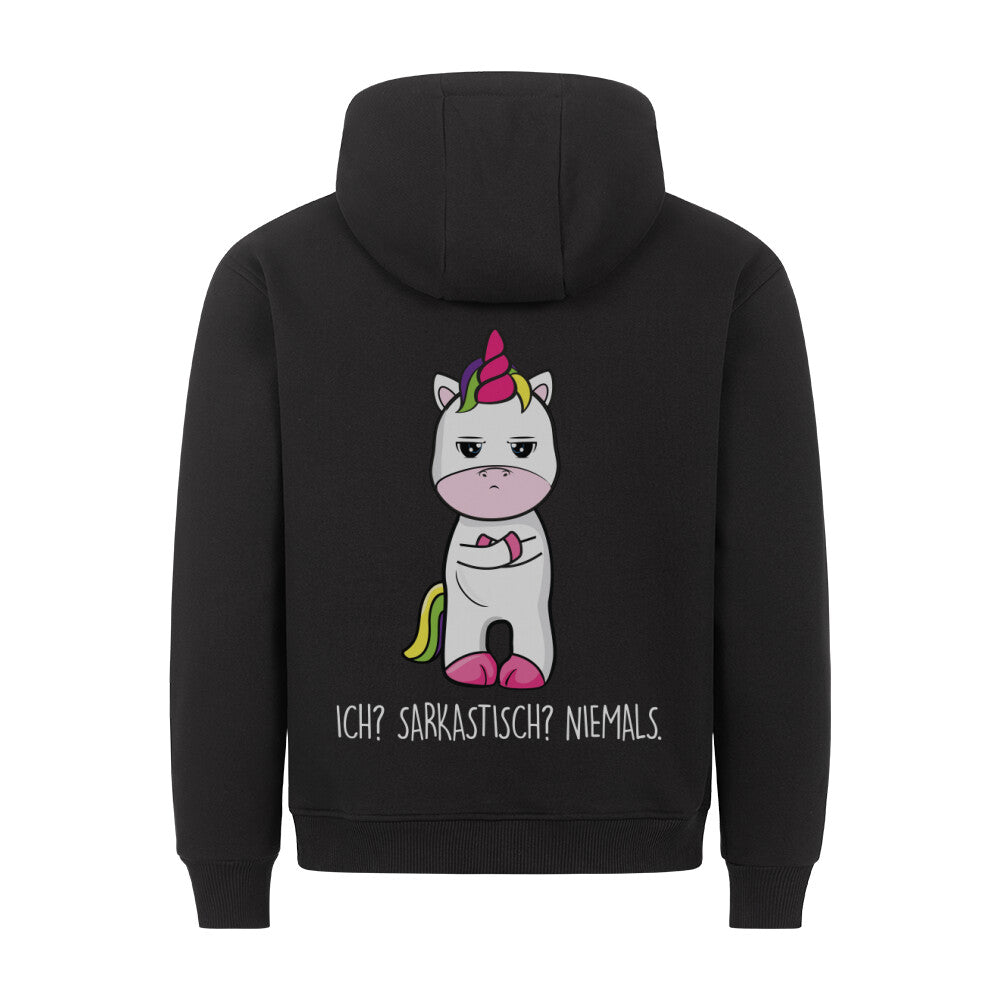 Sarkastisch Cute Einhorn - Hoodie Unisex Rückendruck