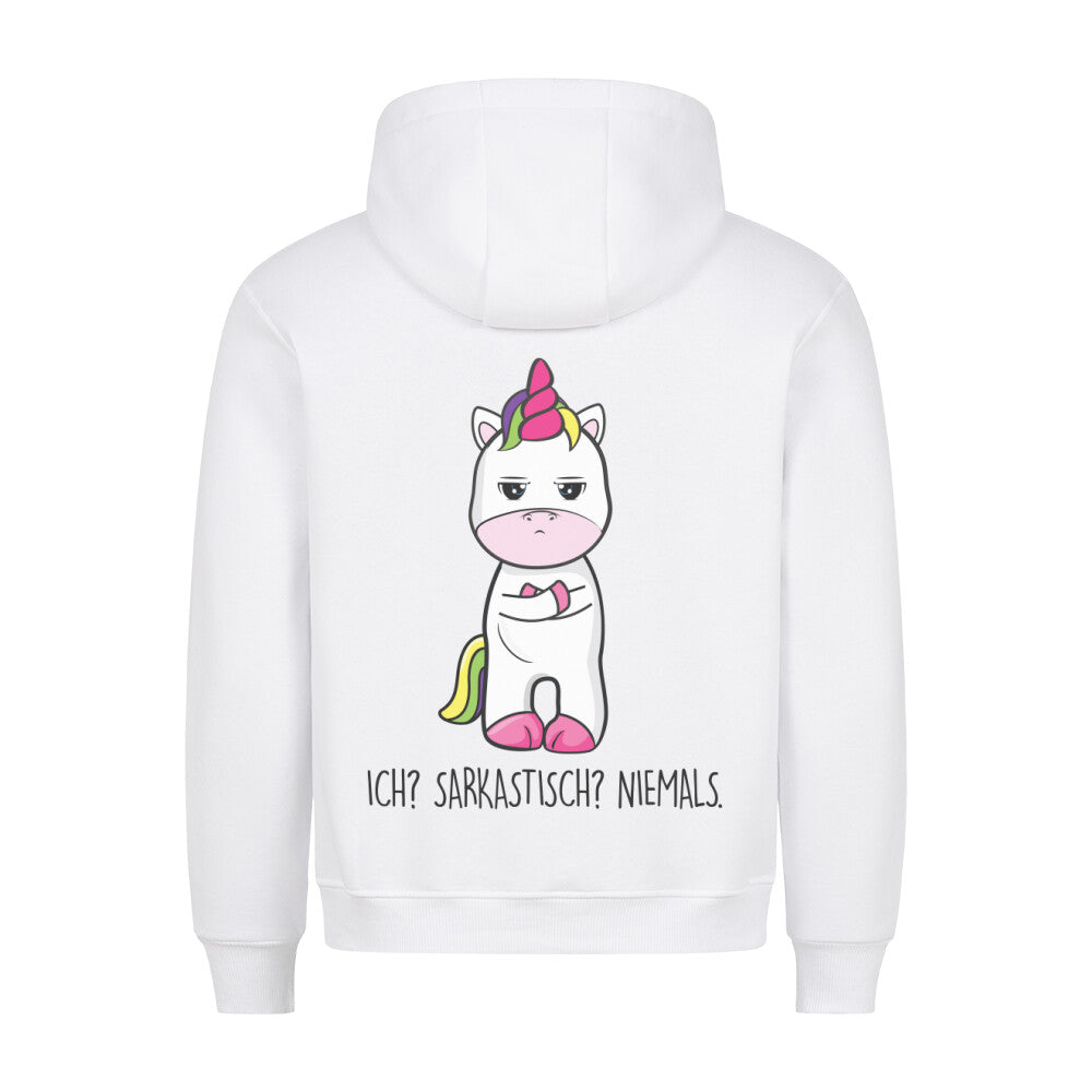 Sarkastisch Cute Einhorn - Hoodie Unisex Rückendruck