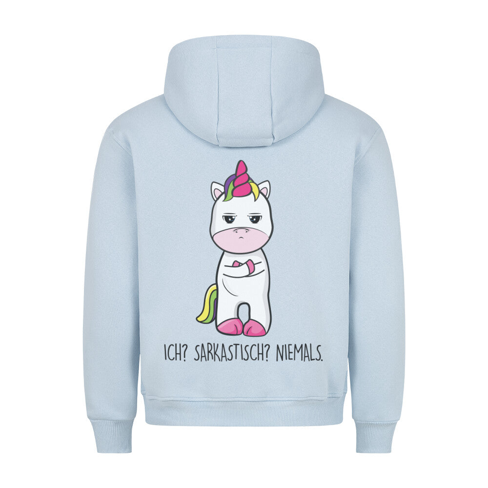 Sarkastisch Cute Einhorn - Hoodie Unisex Rückendruck