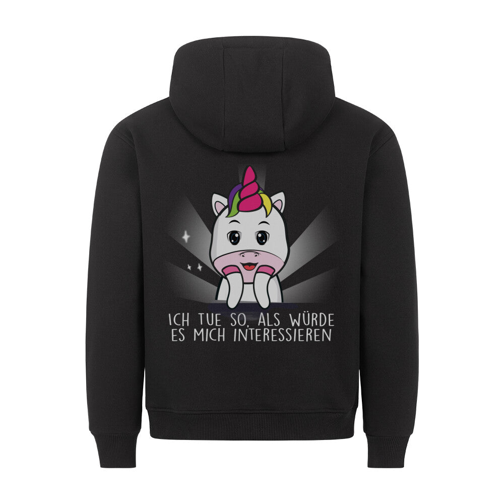 Interessieren Cute Einhorn - Hoodie Unisex Rückendruck