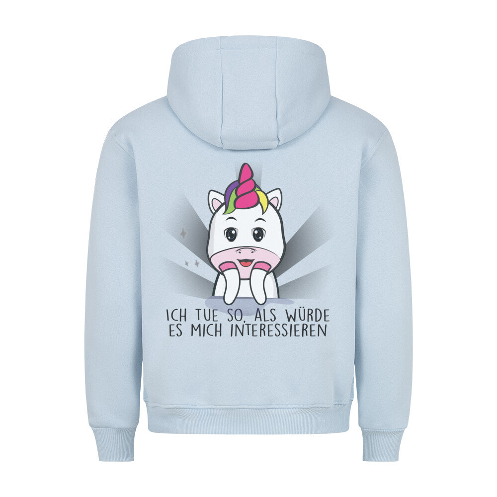 Interessieren Cute Einhorn - Hoodie Unisex Rückendruck