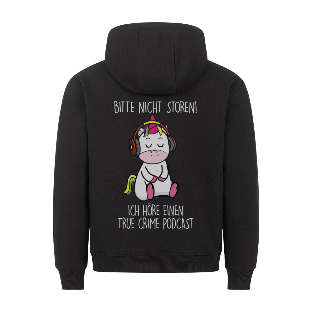Podcast Cute Einhorn - Hoodie Unisex Rückendruck