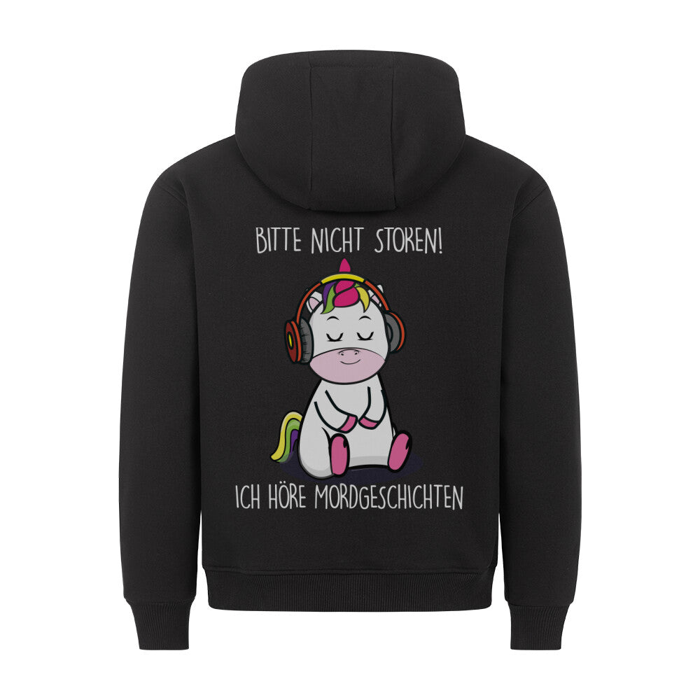 Mordgeschichten Cute Einhorn - Hoodie Unisex Rückendruck