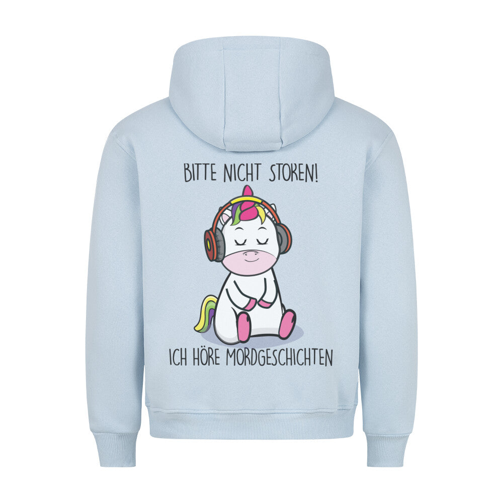Mordgeschichten Cute Einhorn - Hoodie Unisex Rückendruck