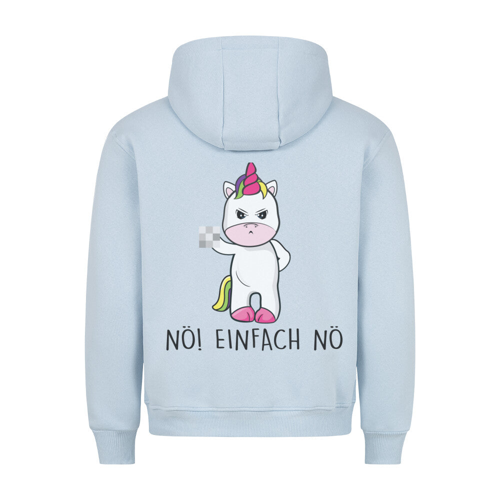Nö! Cute Einhorn - Hoodie Unisex Rückendruck