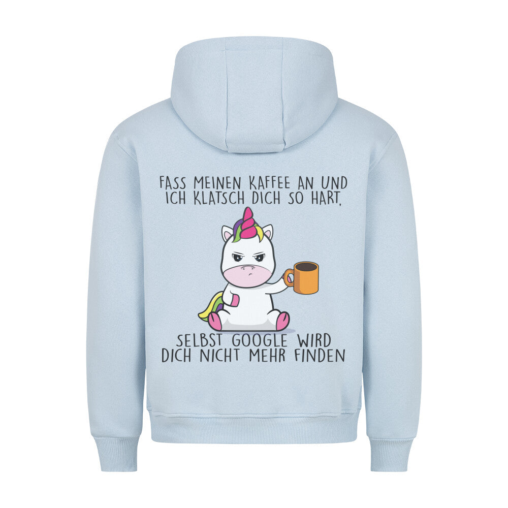 Google Cute Einhorn - Hoodie Unisex Rückendruck