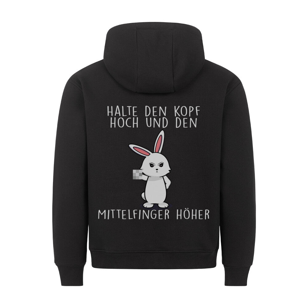 Kopf Hoch Bunny - Hoodie Unisex Rückendruck