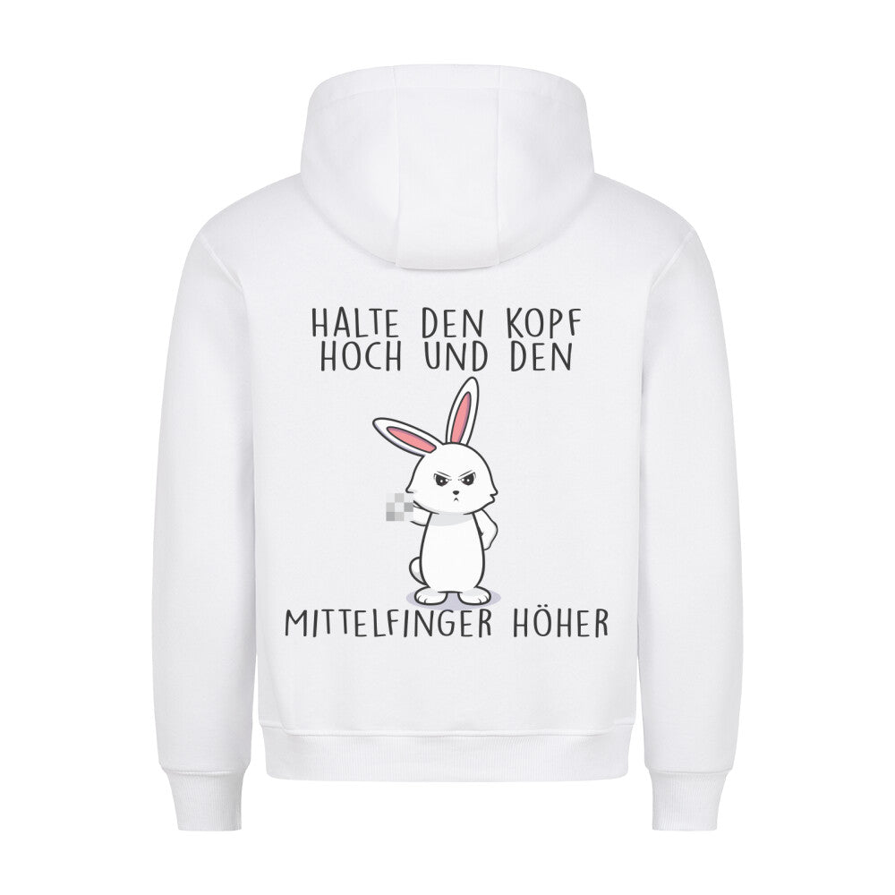 Kopf Hoch Bunny - Hoodie Unisex Rückendruck