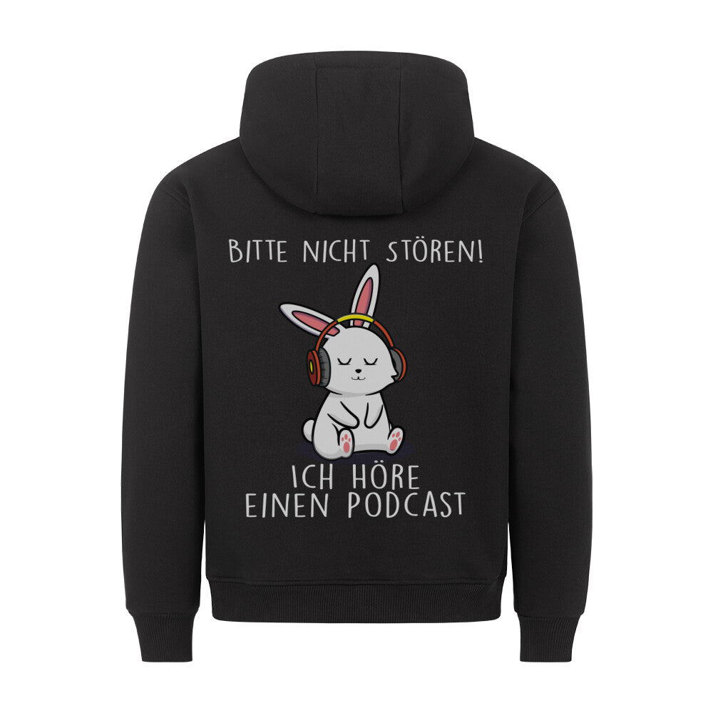 Nicht Stören Bunny - Hoodie Unisex Rückendruck
