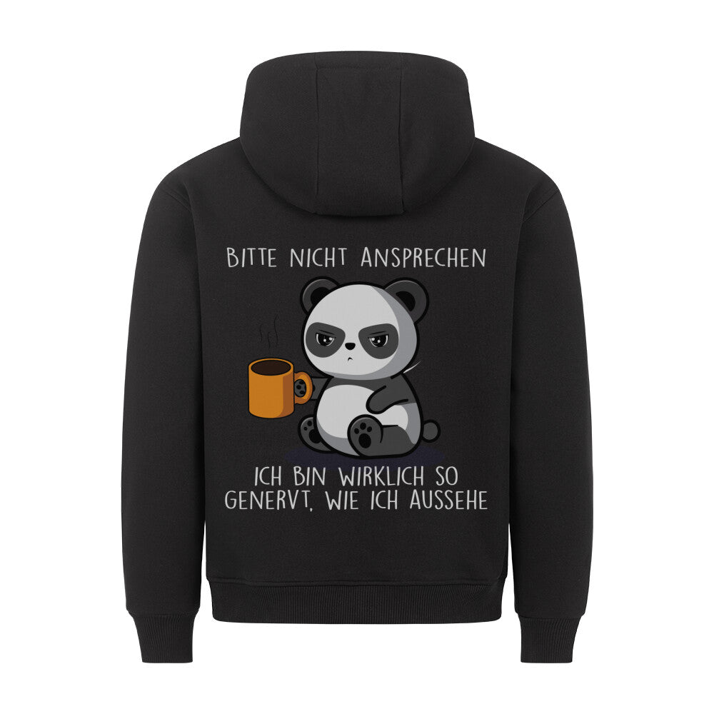 Genervt Cute Panda - Hoodie Unisex Rückendruck