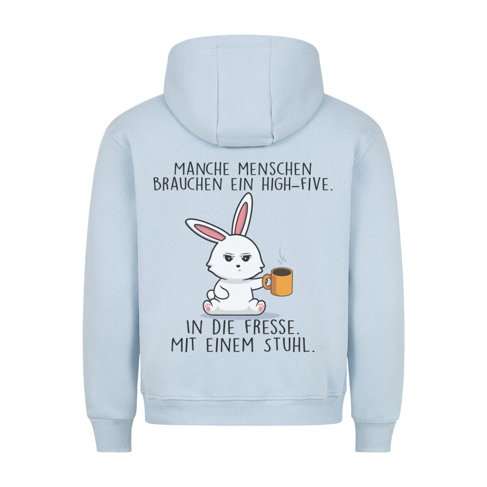 High-Five Bunny - Hoodie Unisex Rückendruck