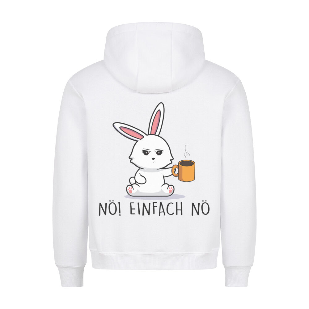 Nö! Kaffee Bunny - Hoodie Unisex Rückendruck