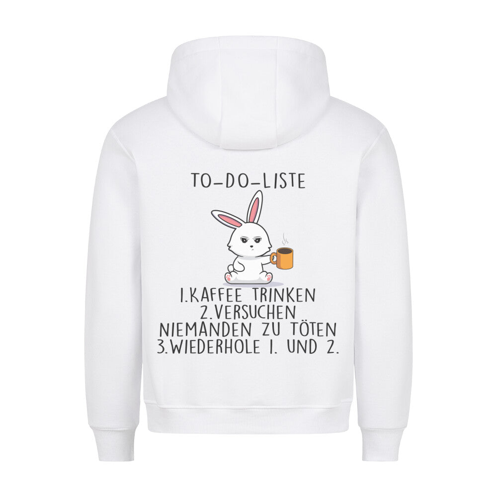 To-Do Bunny - Hoodie Unisex Rückendruck