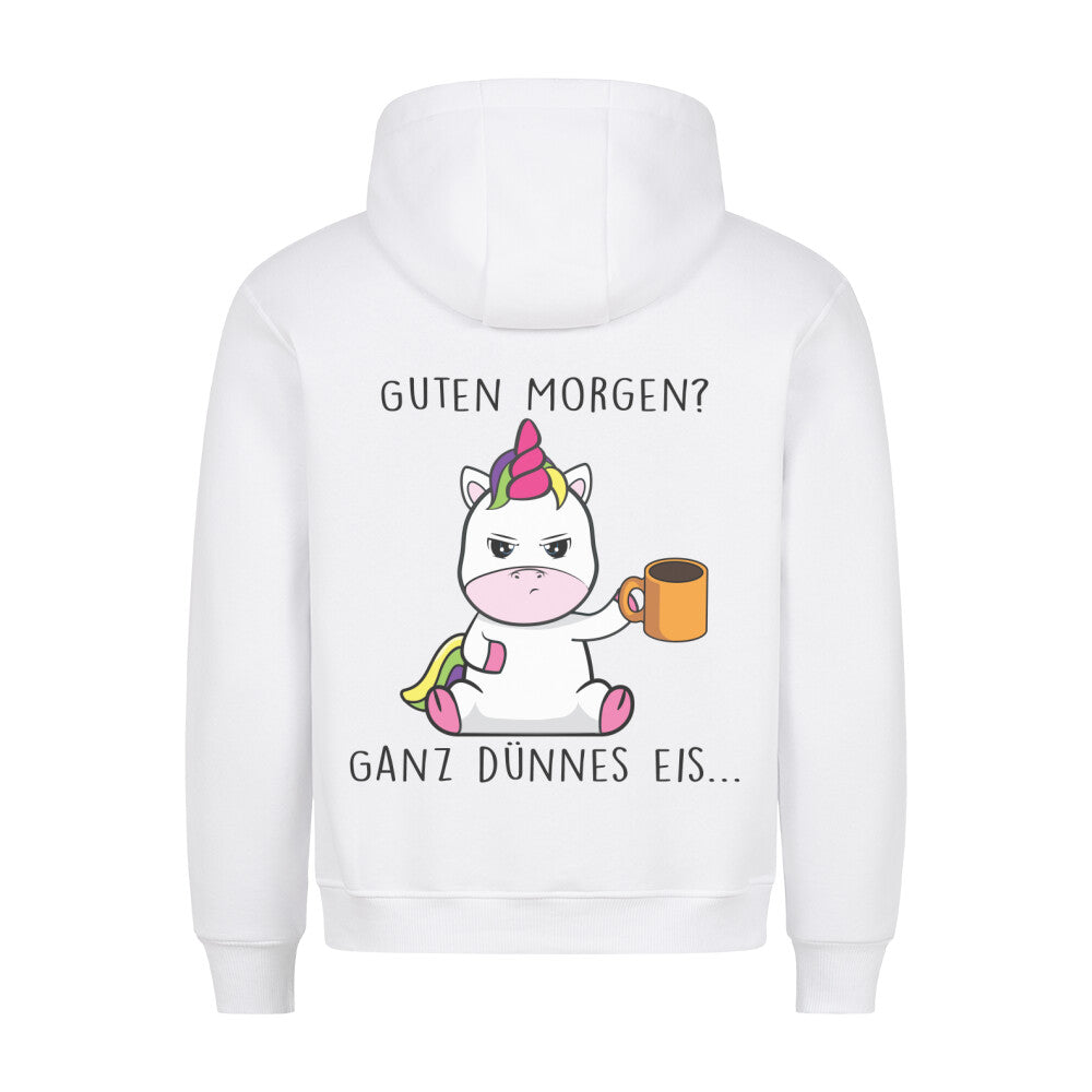 Guten Morgen Cute Einhorn - Hoodie Unisex Rückendruck