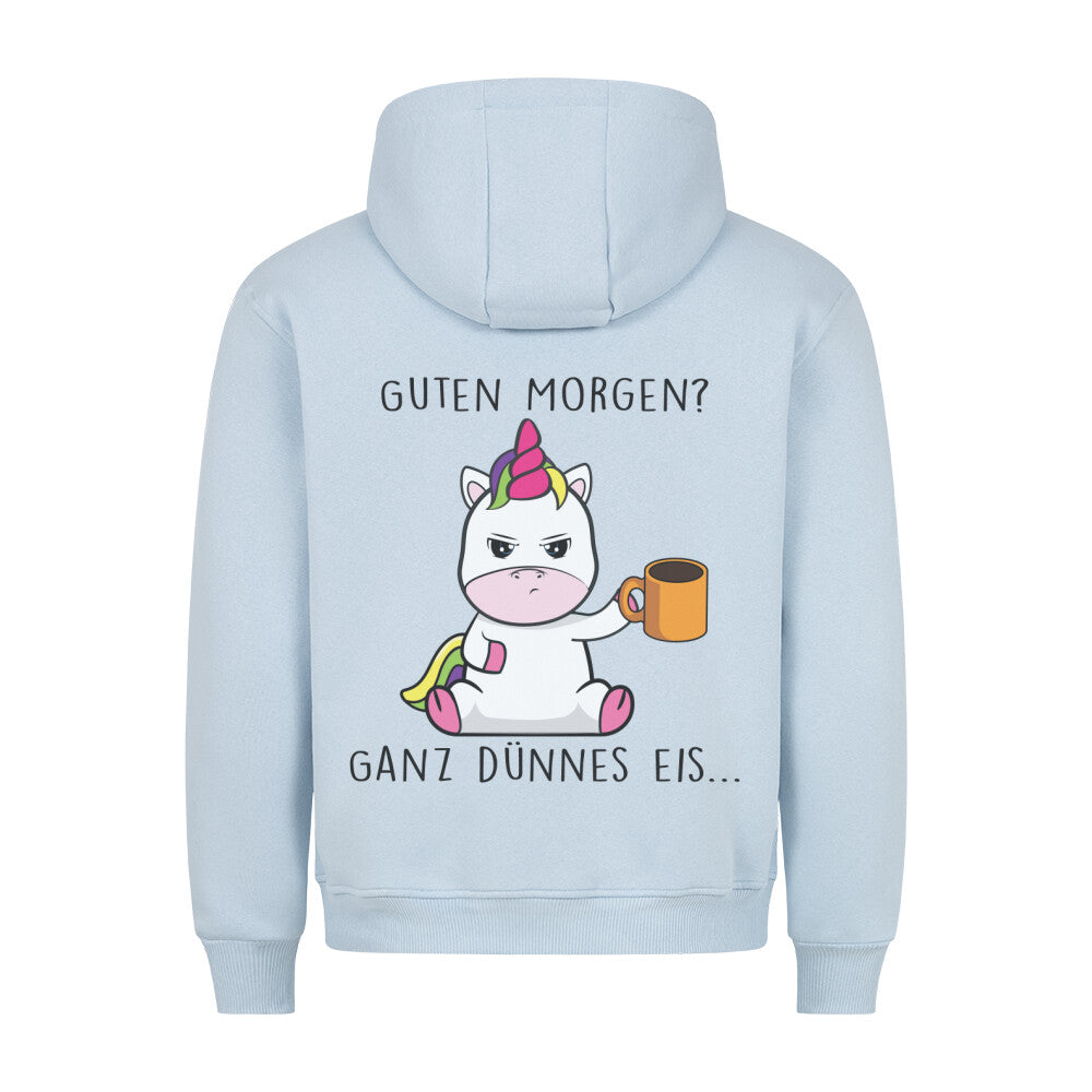 Guten Morgen Cute Einhorn - Hoodie Unisex Rückendruck