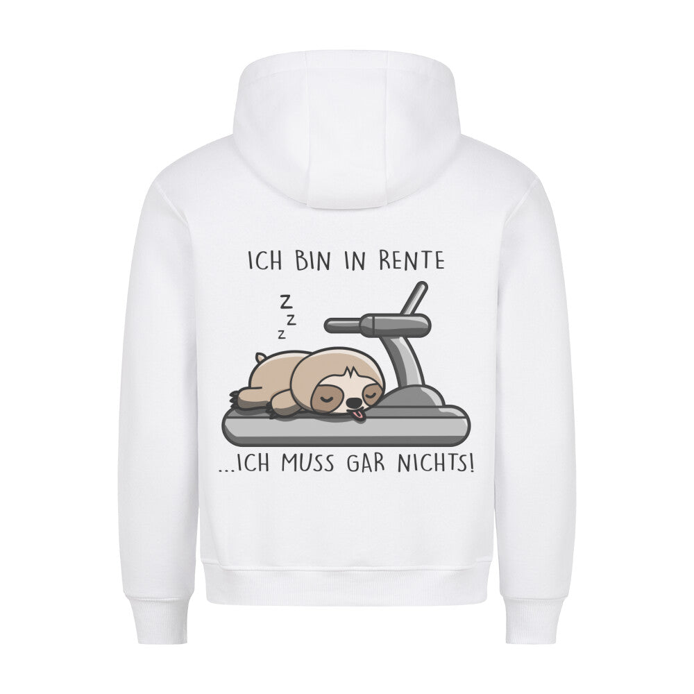 Rente Faultier - Hoodie Unisex Rückendruck