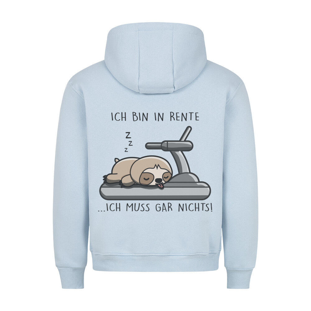 Rente Faultier - Hoodie Unisex Rückendruck