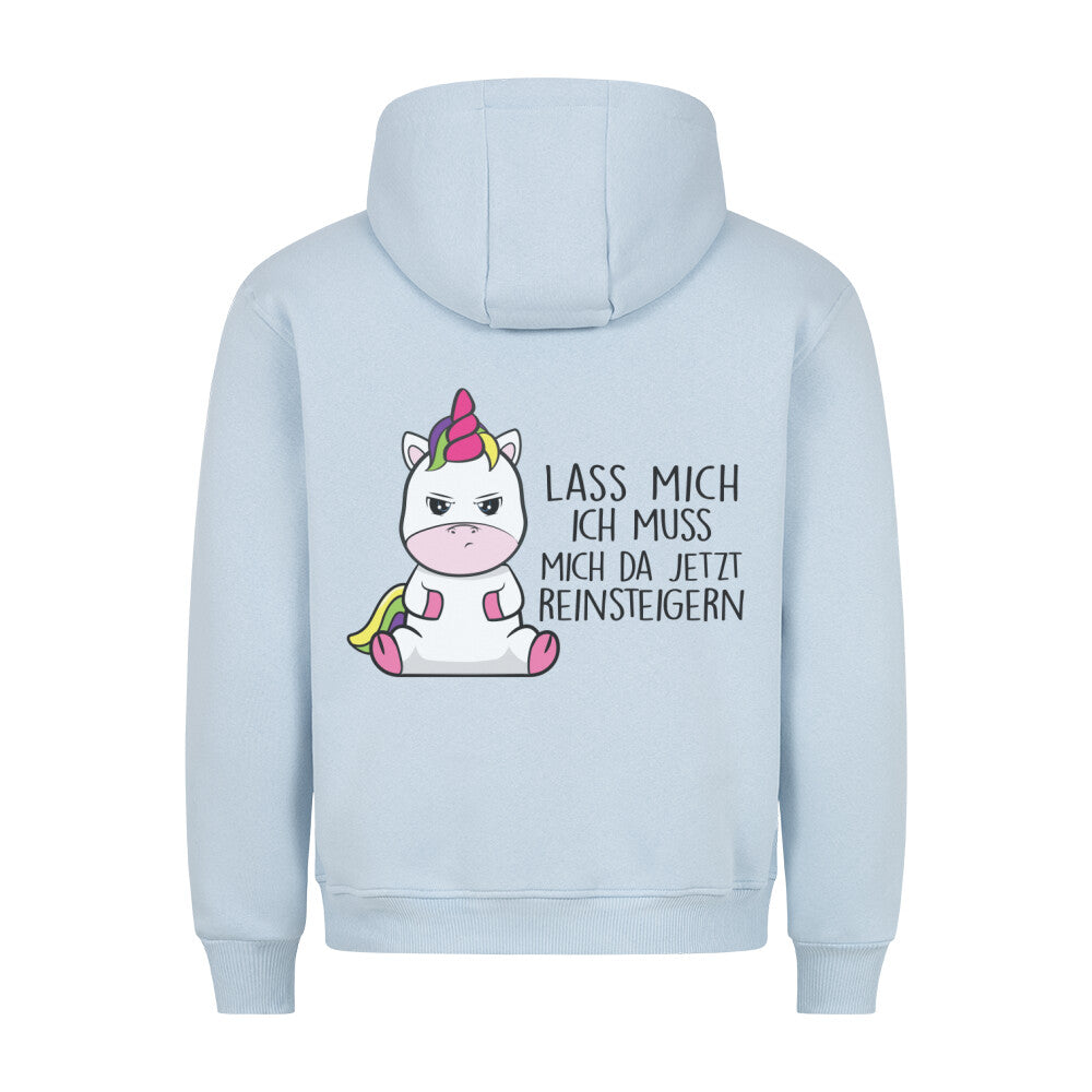 Reinsteigern Cute Einhorn - Hoodie Unisex Rückendruck