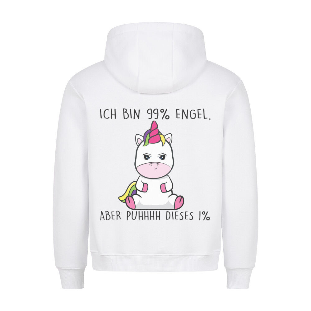 Engel Cute Einhorn - Hoodie Unisex Rückendruck