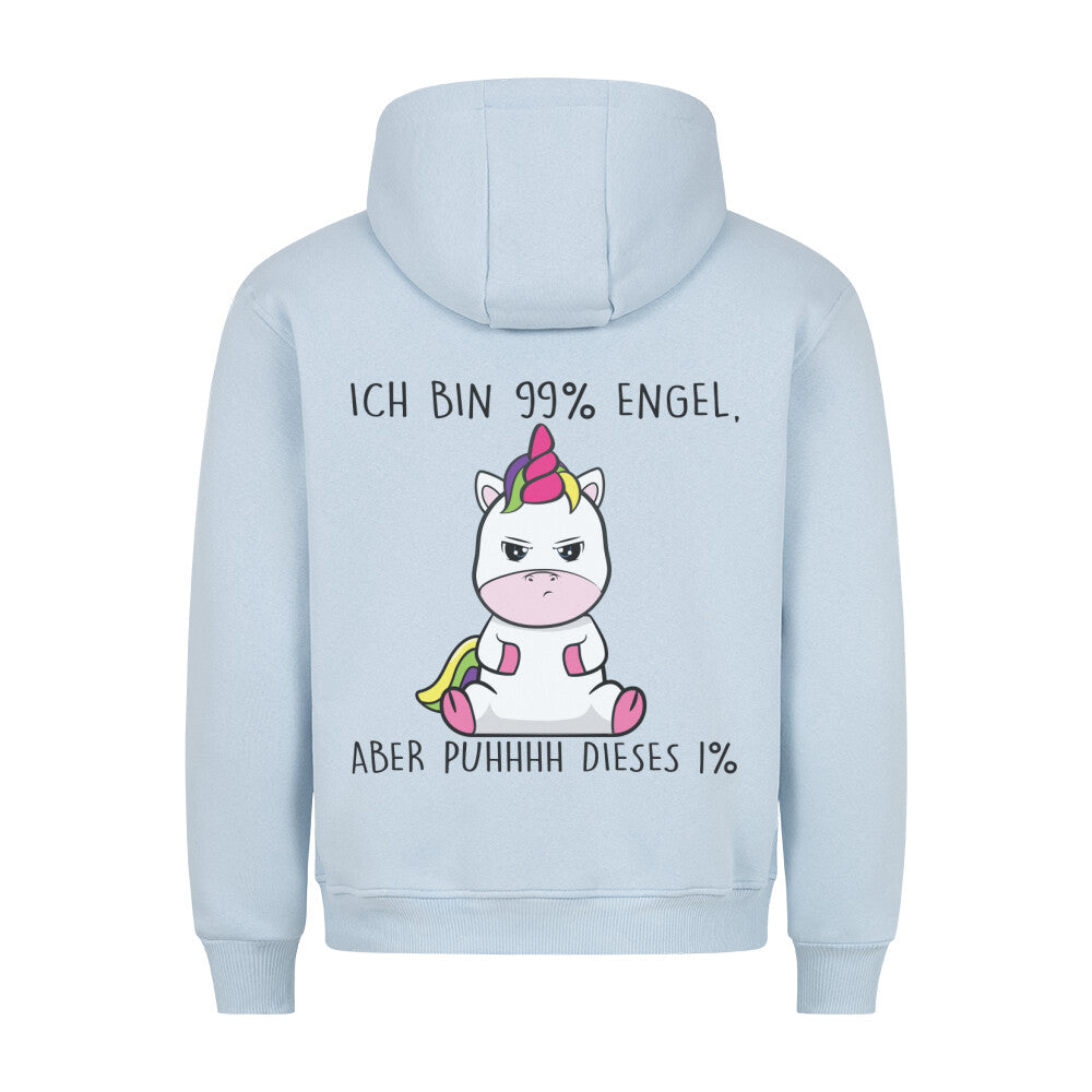 Engel Cute Einhorn - Hoodie Unisex Rückendruck