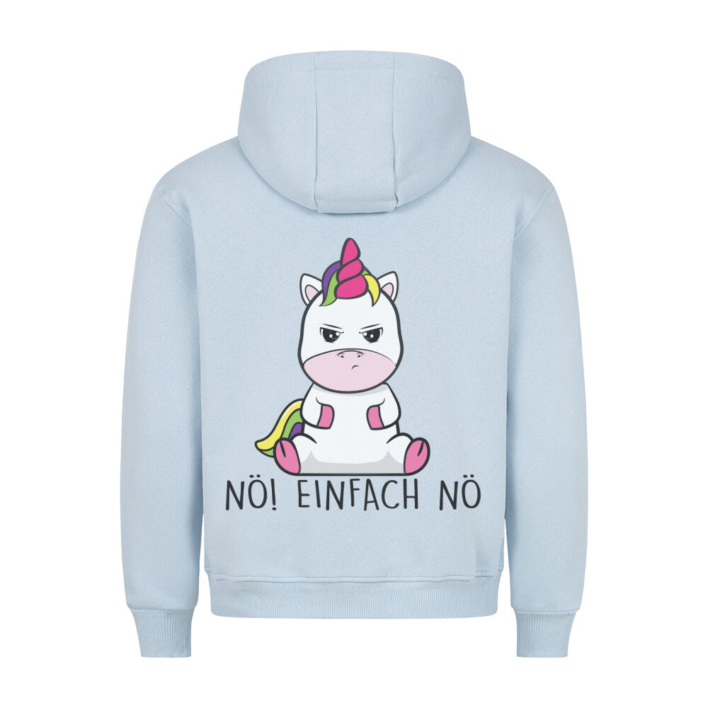 Nö Cute Einhorn - Hoodie Unisex Rückendruck