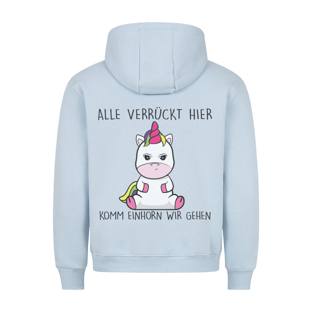 Komm Cute Einhorn - Hoodie Unisex Rückendruck