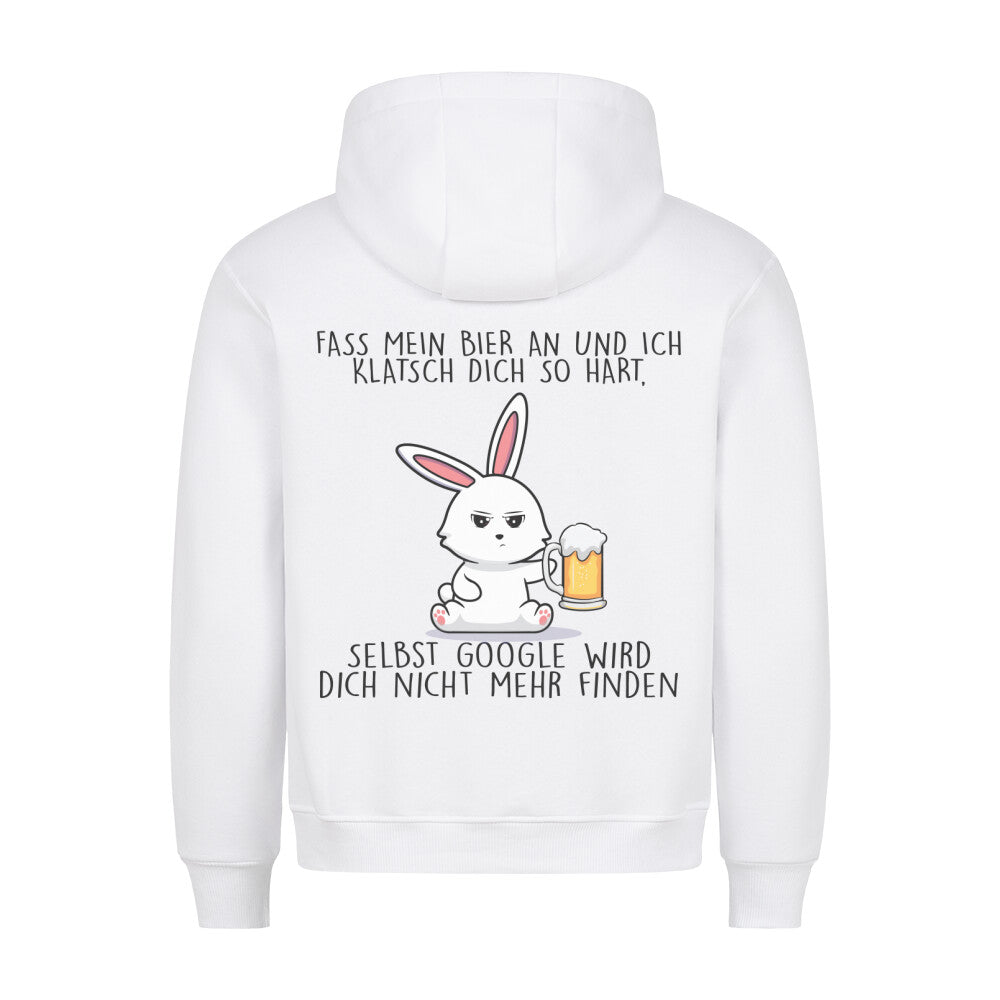 Biergoogle Bunny - Hoodie Unisex Rückendruck