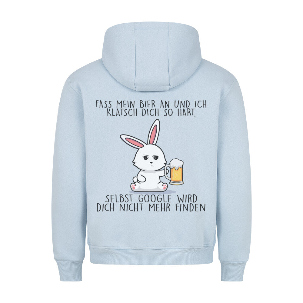 Biergoogle Bunny - Hoodie Unisex Rückendruck