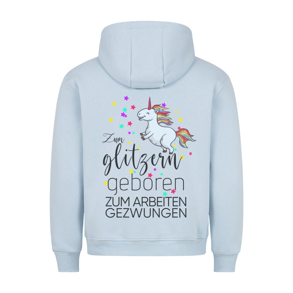 Gezwungen Einhorn - Hoodie Unisex Rückendruck