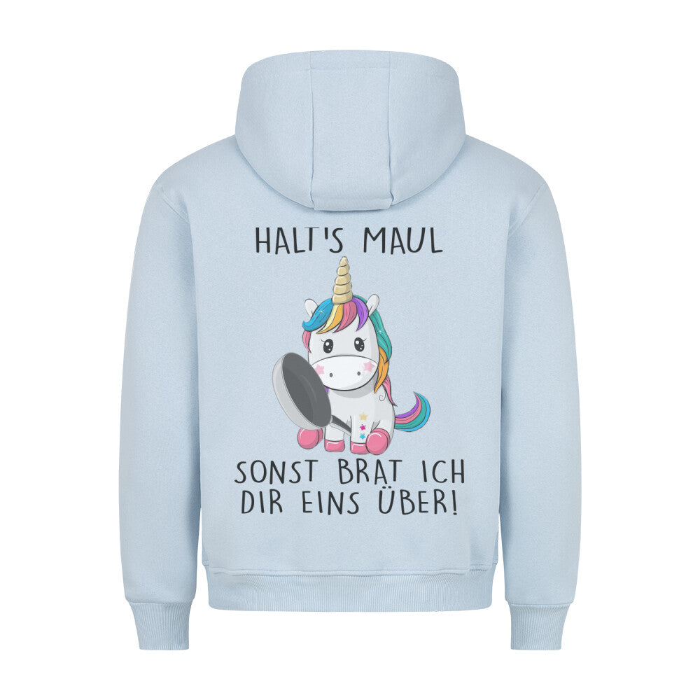Überbraten Einhorn - Hoodie Unisex Rückendruck