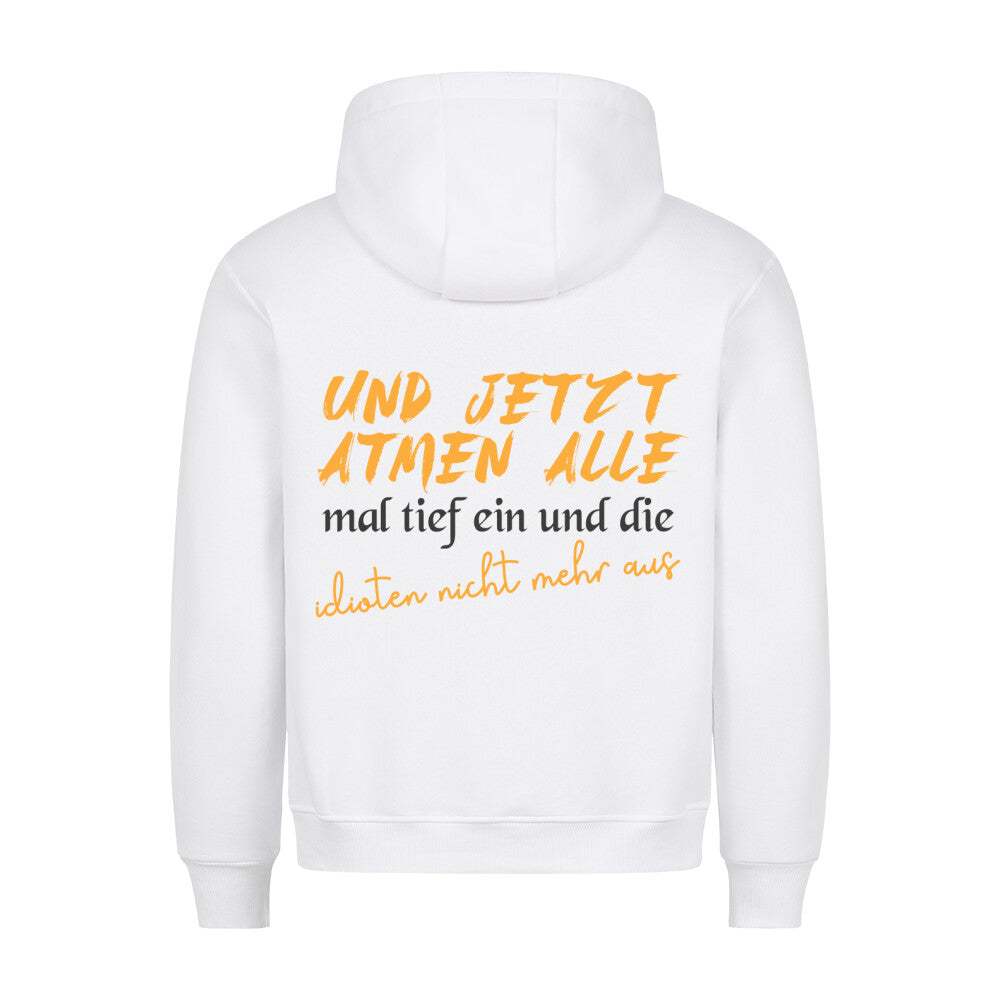Einatmen - Hoodie Unisex Rückendruck