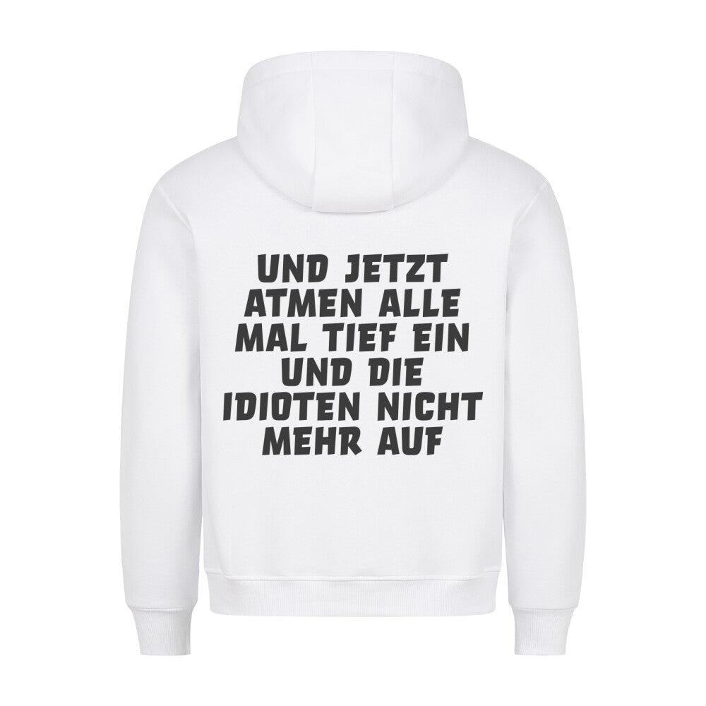 Einatmen 2 - Hoodie Unisex Rückendruck