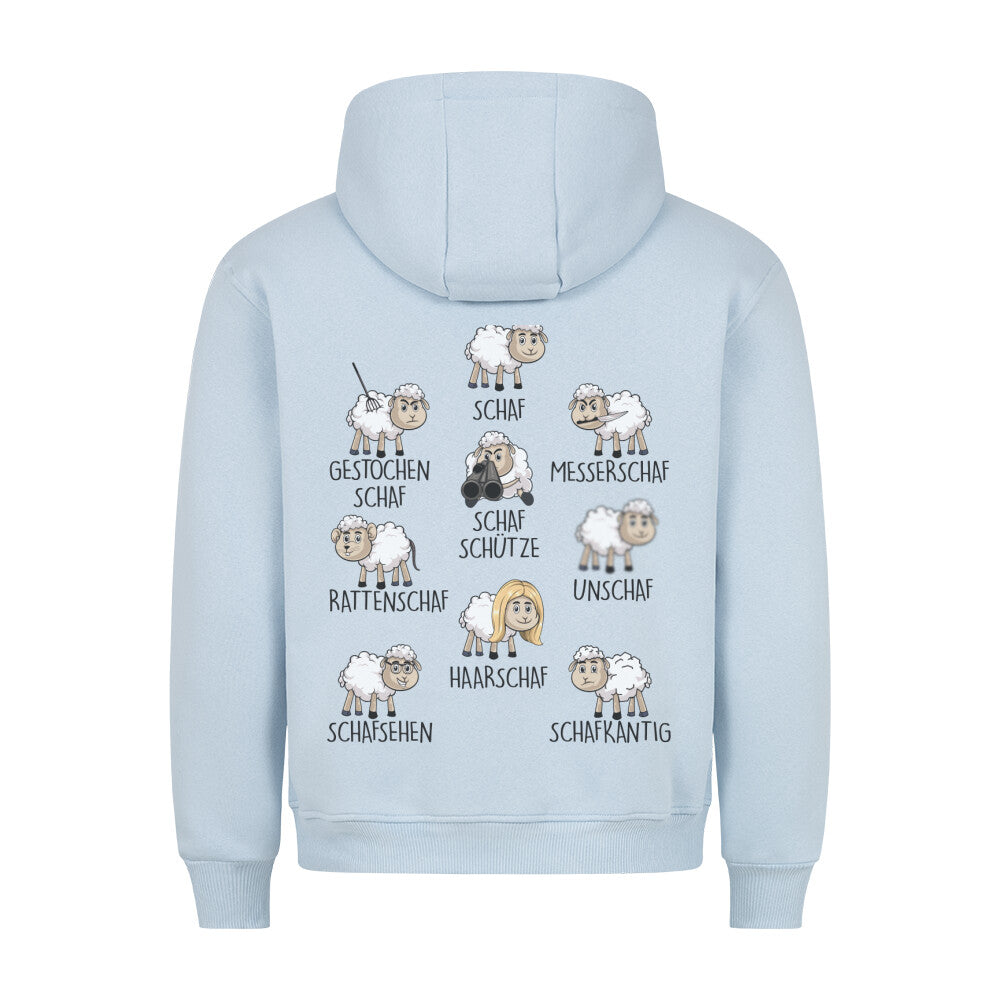 Familie Schaf - Hoodie Unisex Rückendruck